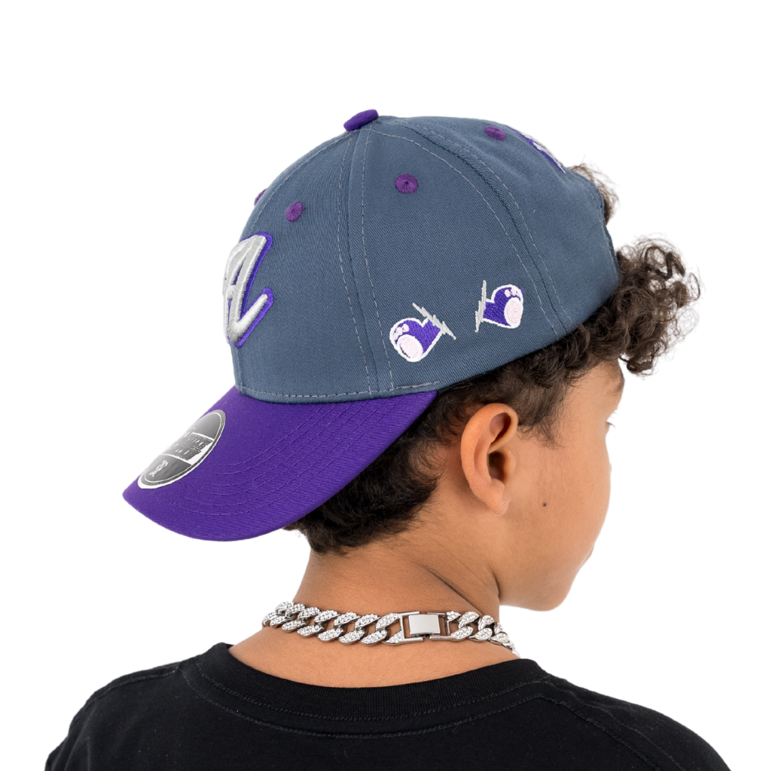 GORRA PURPLE PAWS DARK GRAY