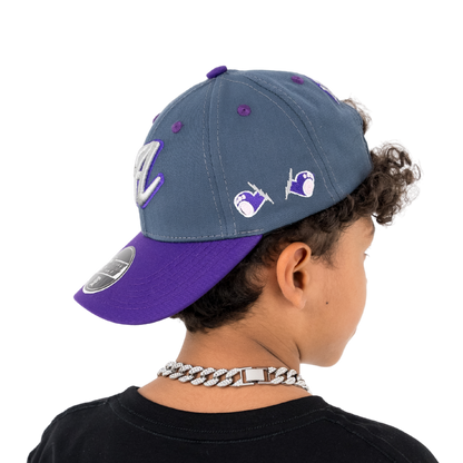 GORRA PURPLE PAWS DARK GRAY